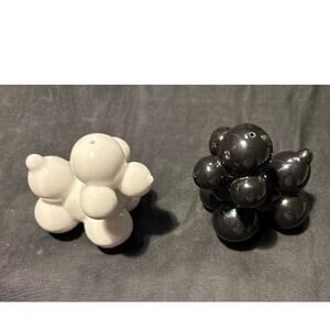 Jonathan Adler Poodle Salt and Pepper Shakers Contemporary Design EUC